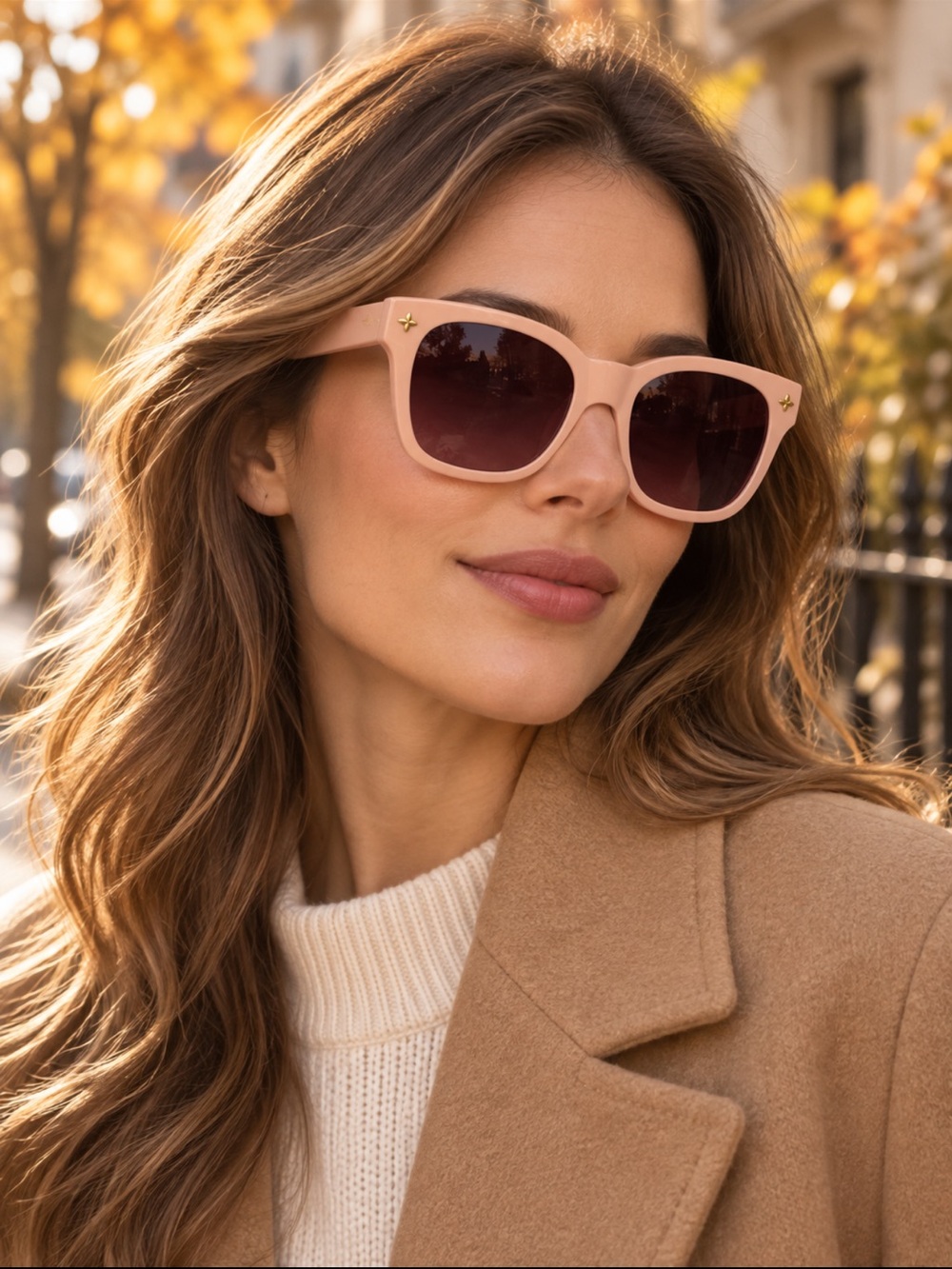 Louis Vuitton Blush Pink Cat-Eye Sunglasses with Gradient Lenses
